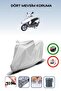 Gray Rear Bag Compatible Arora Ar 50 Special Compatible Motorcycle Tarpaulin Motor Cover