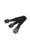 20cm black ATX 12V CPU 8 Pin Female to Dual 8 Pin Male for Motherboard CPU Power Adapter Y-Splitter - 3