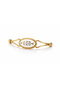 5-Piece Gold, Porcelain Detailed Handle |   128 mm Axle Spacing |   Classic & Avant-Garde Cabinet Handle - 2