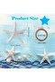 WHITE 8Pcs/Set Starfish Napkin Rings White Sea Star Napkin Rings Bulk for Coastal Beach Dinning Tabl - 6