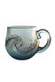 301-400ml ♥Glass Wave Cup Unique Textured Beach Lovers Themed Mug 12OZ - 8