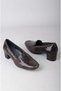 Ebru 1523 Special Production Comfort Women's Heel Shoes Brown Print - 7