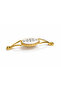5-Piece Gold, Porcelain Detailed Handle |   128 mm Axle Spacing |   Classic & Avant-Garde Cabinet Handle - 3