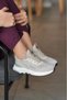 Women's Gray Green Sneakers Casual Comfortable Sneakers 043 - 3