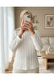 Women's Textured Stretch Knit Blouse 975 - White - 2