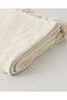 Beige Throw With Tassels - 5