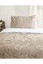 Beige 3-Piece Printed Comforter Set (Single Size) - 2