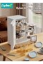 UV Baby Bottle Sterilizer and Dryer, 3-in-1 Bottle Sterilizer Cabinet with Constant Temperature Bott - 7