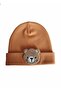Baby Boy Bear Embroidered 2-Piece Cotton Hat - 2