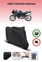 Black Rear Bag Compatible Bmw F 800 St Compatible Motorcycle Tarpaulin Motor Cover