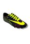 037-26 Boys' Turf Soccer Shoes with Studs Black Yellow 31-35