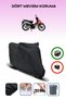Black Rear Bag Compatible Mondial 125 Sfs Compatible Motorcycle Tarpaulin Motor Cover