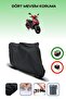 Black Rear Bag Compatible Mondial 125 Mash Compatible Motorcycle Canvas Motor Cover