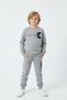 3-Ply Thick Round Neck Game Pulse Print Detail Winter Boys' Tracksuit Set - 2