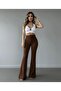 Women's Imported Fabric Doubleface Flared Belt Detail Stretch Fabric - 2
