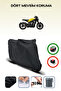 Black Tail Bag Compatible Yuki C5 Zr250 Compatible Motorcycle Tarpaulin Motor Cover