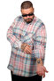 Mode XL Large Size Men's Lumberjack Shirt 25394 Pink - 4