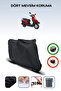 Black Rear Bag Compatible Kuba Newton 50 Compatible Motorcycle Tarpaulin Motor Cover