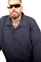 Mode XL Large Size Men's Apas Shirt 11108 Navy Blue Antique - 3