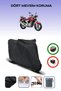 Black Rear Bag Compatible Yamaha Ybr 250 Compatible Motorcycle Tarpaulin Motor Cover