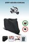 Black Rear Bag Compatible Sym Joyride S 200I Abs Compatible Motorcycle Tarpaulin Motor Cover