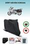 Black Bmw R 1150 Gs Adventure Motorcycle Tarpaulin Rear Bag Compatible