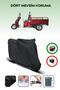 Black Rear Bag Compatible Yuki Yk-24 Aydos Compatible Motorcycle Tarpaulin Motor Cover