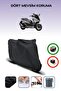 Black Rear Bag Compatible Honda Forza 750 Compatible Motorcycle Tarpaulin Motor Cover