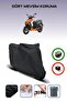 Black Rear Bag Compatible Keeway Arn 125 Compatible Motorcycle Tarpaulin Motor Cover