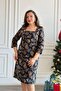 Square Neck Flannel Dress - 8