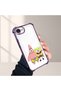 iPhone 16E Compatible Childhood Joy Spongebob Transparent Silicone Protective Case - 4