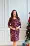 Square Neck Flannel Dress - 7