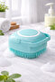 Silicone Dog Washing Brush with Shampoo Reservoir Foaming Massage Pet Bath Comb - 8