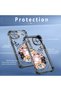 iPhone 16E Compatible Sweet Cartoon Cat Transparent Silicone Protective Phone Case - 8