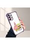 Samsung Galaxy A13 Compatible Childhood Joy Spongebob Transparent Silicone Protective Case - 4