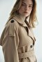 Windbreaker Cashmere Coat Beige - 4