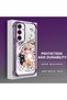 Samsung Galaxy S24 Fe Compatible Sweet Cartoon Cat Transparent Silicone Protective Phone Case - 3