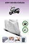 Gray Tail Bag and Lock Compatible Bmw C 650 Sport Compatible Motorcycle Tarpaulin
