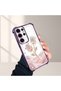 Samsung Galaxy S24 Ultra Compatible Romantic Pink Rose Transparent Silicone Protective Case - 4