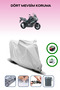 Gray Tail Bag and Lock Compatible Kawasaki Versys 1000 Se Compatible Motorcycle Tarpaulin