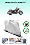Gray Tail Bag and Lock Compatible Kawasaki Vn 1500 Classic Tourer Compatible Motorcycle Tarpaulin