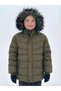 Winter Water and Windproof Double Layered Thick Inner Hooded Unisex Children's Coat with Fur - 3