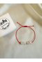 Baroque Pearl Detailed Dorica Red String Bracelet - 2