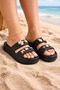 Girl's Stylish, Comfortable, and Comfortable Eva Slippers with Stones - 2