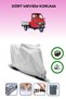 Gray Rear Bag and Lock Compatible Piaggio Ape 50 Compatible Engine Tarpaulin