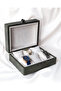 Handmade 6-Piece Premium Watch Box, Green Nubuck Fabric Covered, Special Design, Accessory Organizer