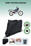 Black Rear Bag and Lock Compatible Kanuni Cheetah 125 Compatible Motorcycle Tarpaulin