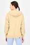 Women Sportswear Fit Long Sleeve Outdoor Hoodie, Tan - 3