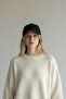 Women's Ecru Crew Neck Oversize Sweater - 2