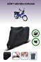 Black Rear Bag and Lock Compatible Bisan Ceylan Compatible Motorcycle Tarpaulin